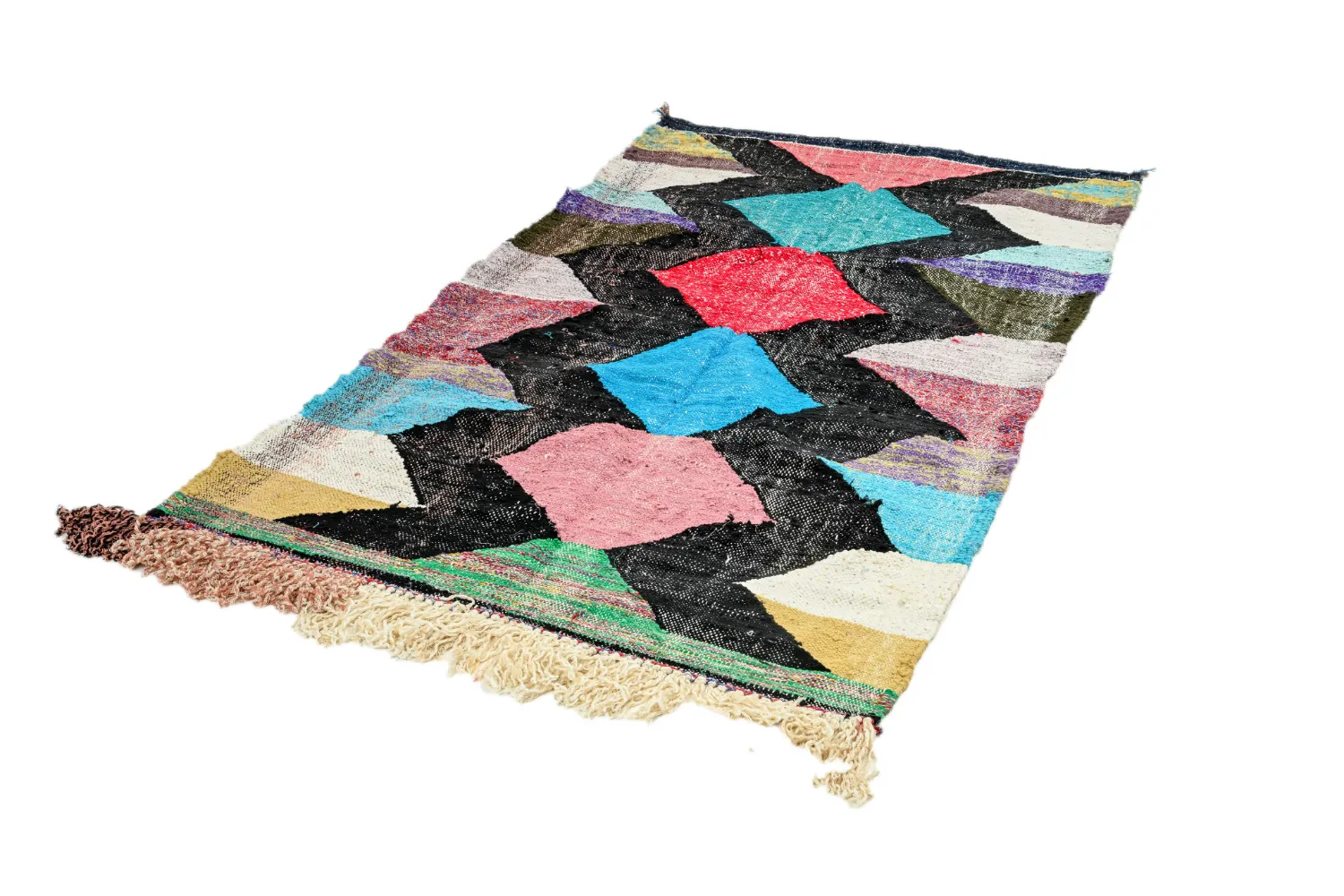 Marokkói Boucherouite szőnyeg 120 x 230 cm