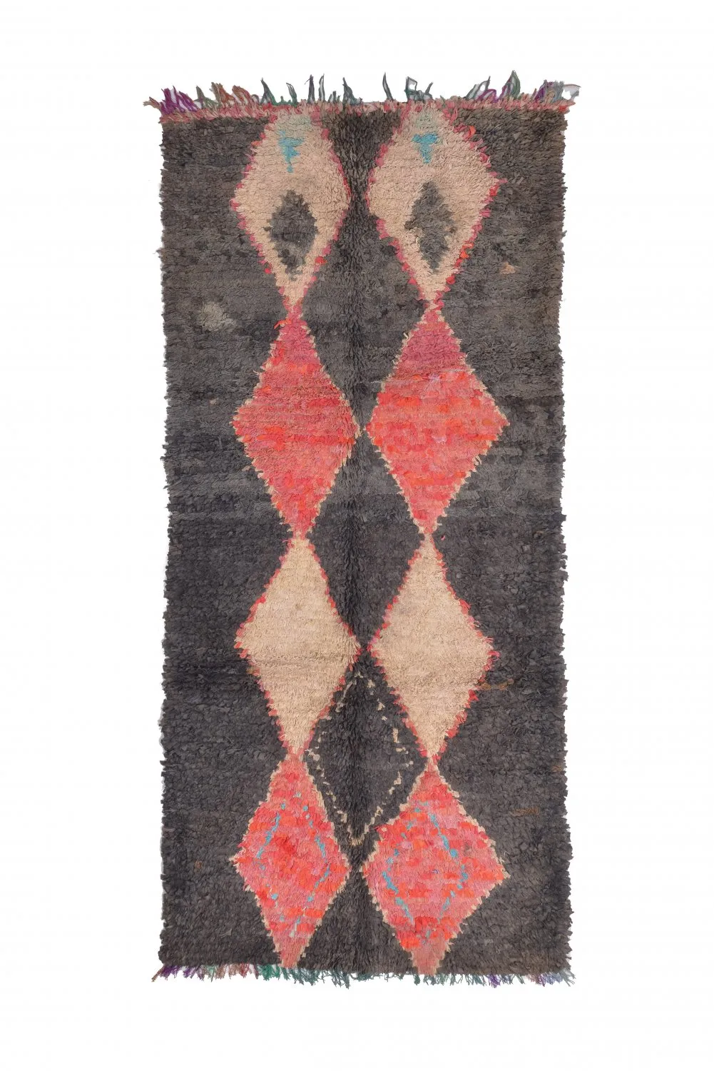 Marokkói Boucherouite szőnyeg 245 x 105 cm