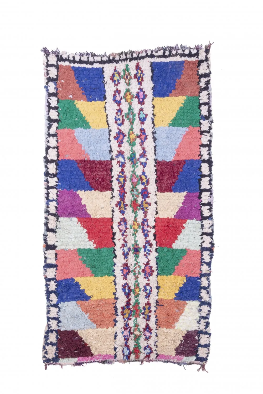 Marokkói Boucherouite szőnyeg 205 x 115 cm
