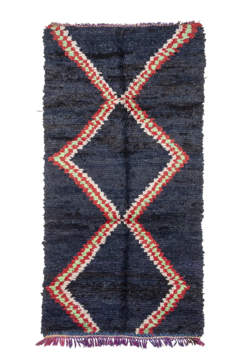 Marokkói Boucherouite szőnyeg 265 x 135 cm