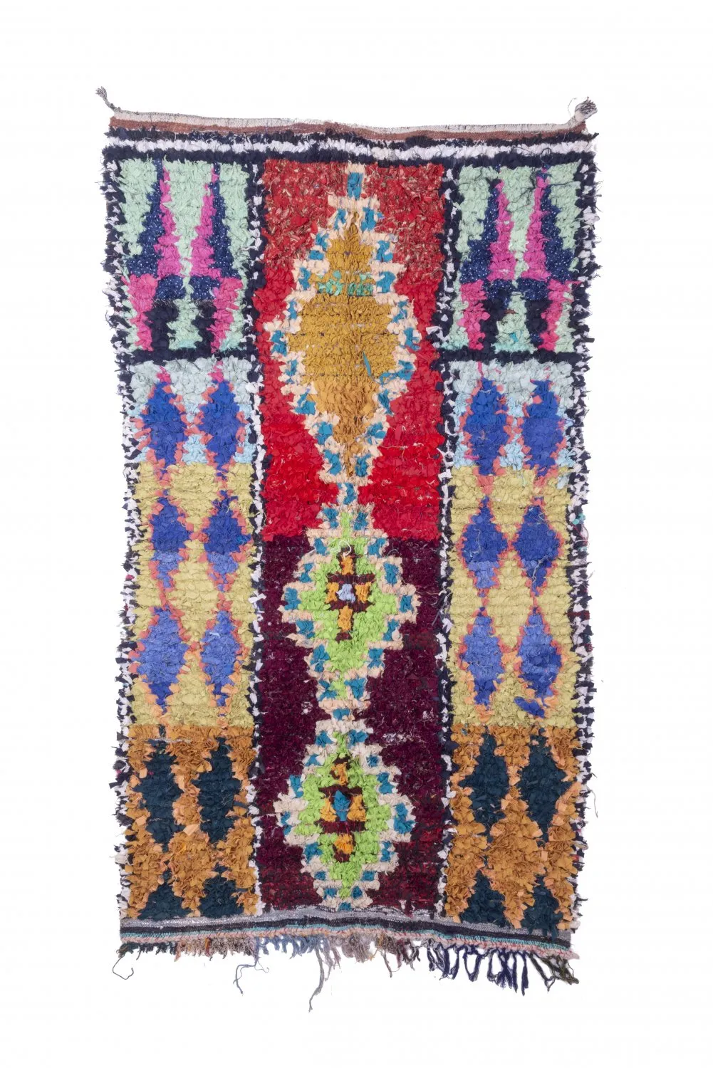 Marokkói Boucherouite szőnyeg 245 x 135 cm