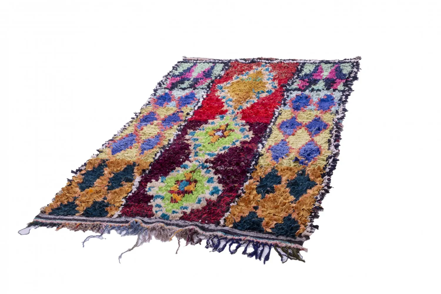 Marokkói Boucherouite szőnyeg 245 x 135 cm