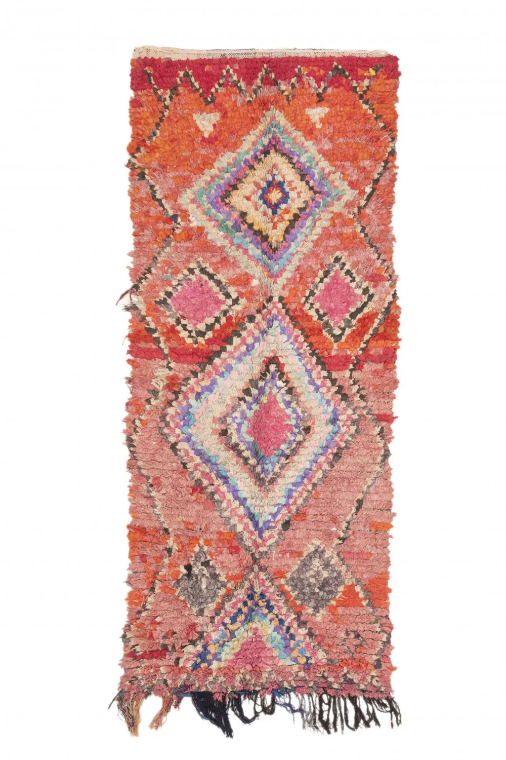 Marokkói Boucherouite szőnyeg 245 x 105 cm