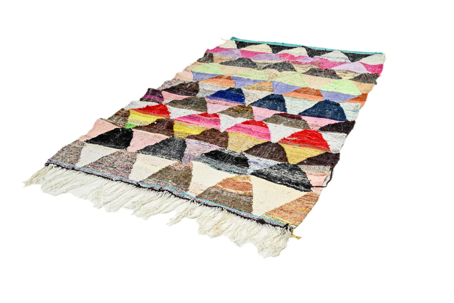 Marokkói Boucherouite szőnyeg 145 x 270 cm