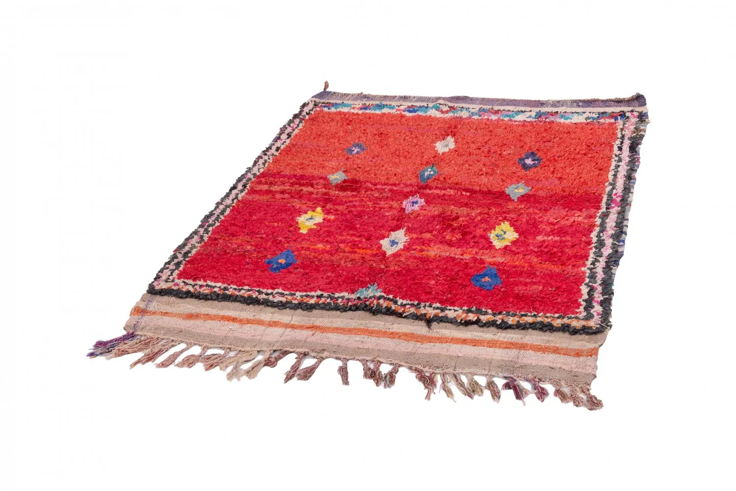 Marokkói Boucherouite szőnyeg 170 x 135 cm