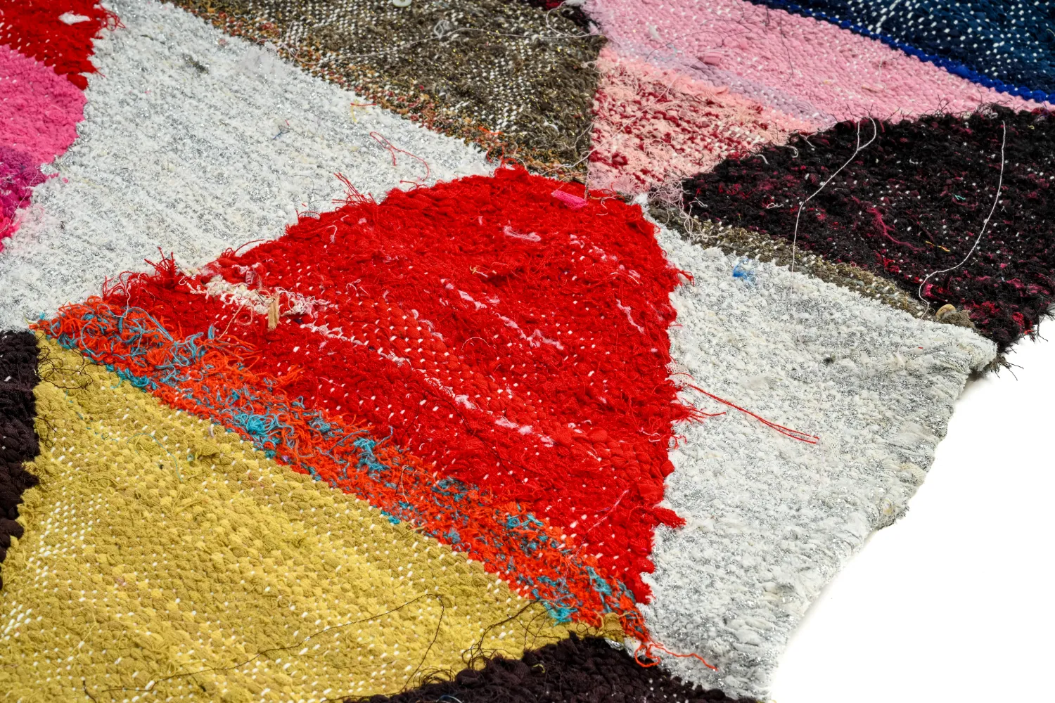 Marokkói Boucherouite szőnyeg 145 x 270 cm