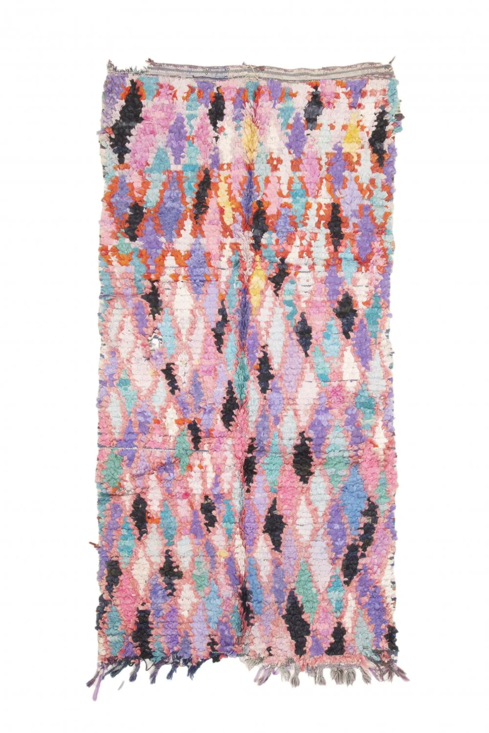 Marokkói Boucherouite szőnyeg 220 x 105 cm