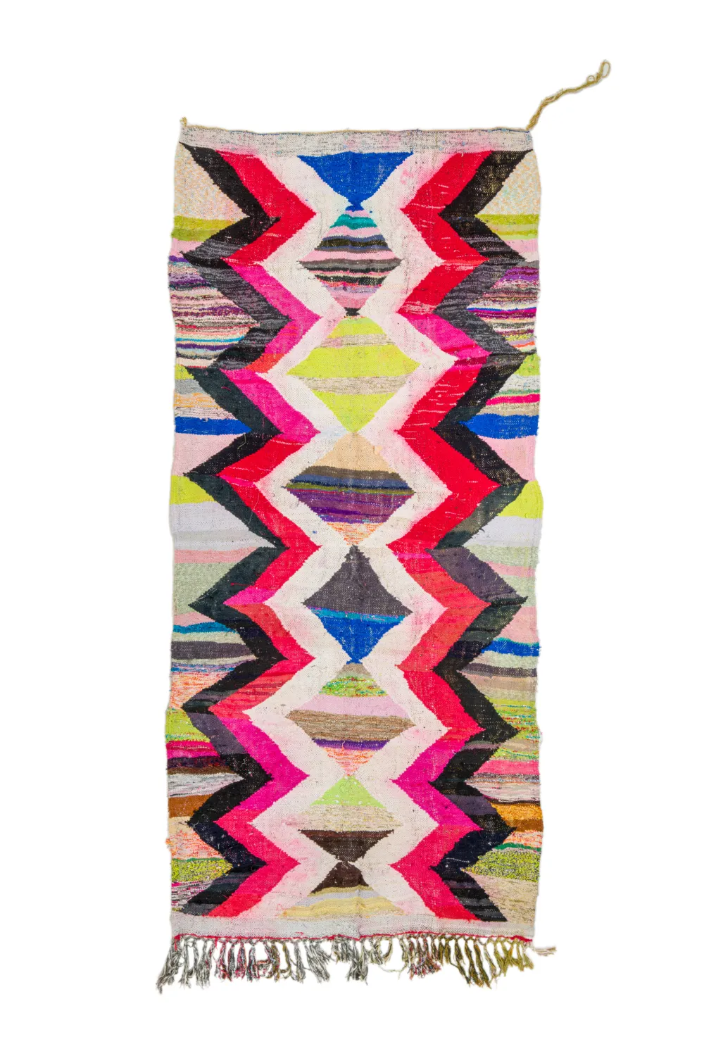 Marokkói Boucherouite szőnyeg 135 x 305 cm