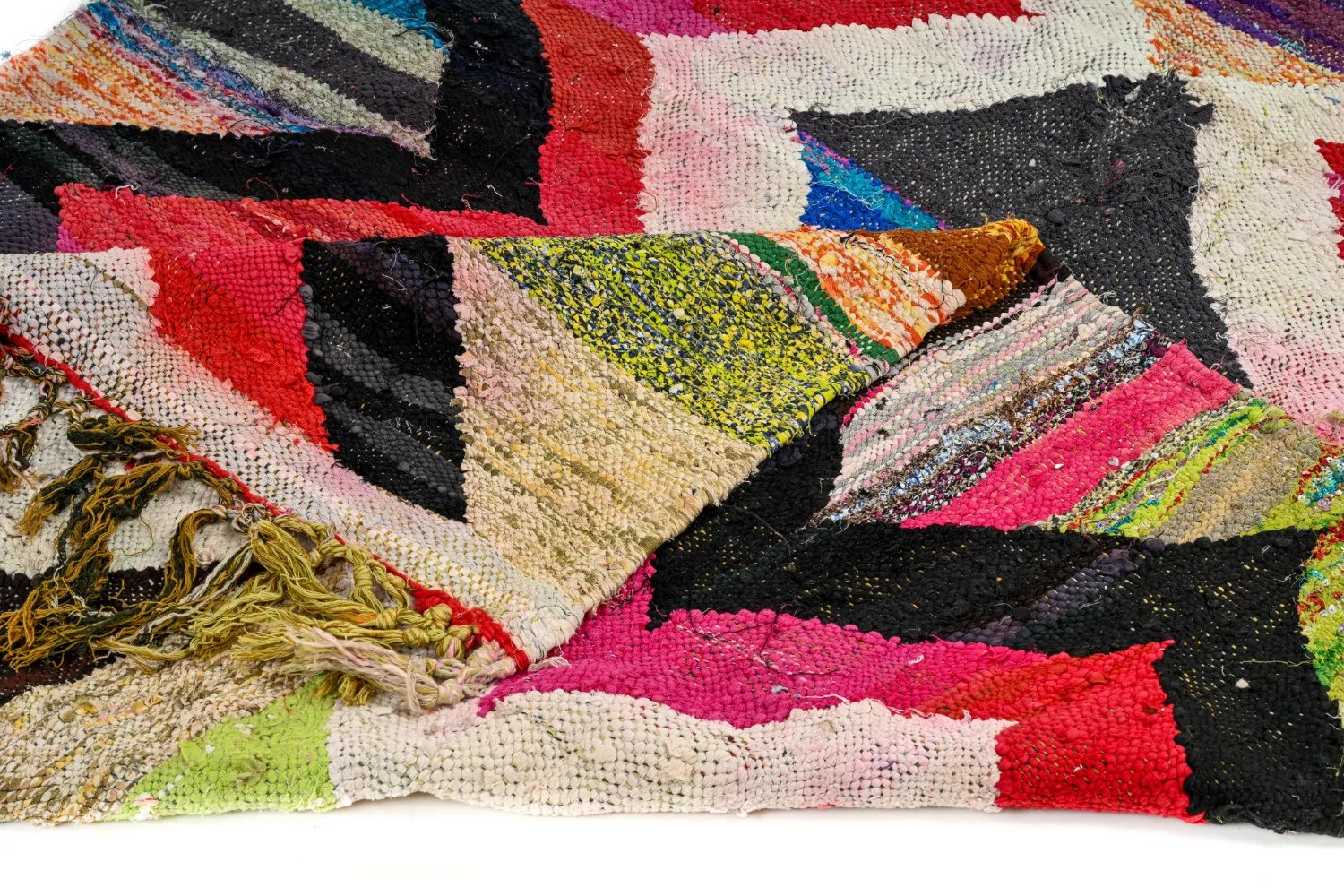 Marokkói Boucherouite szőnyeg 135 x 305 cm