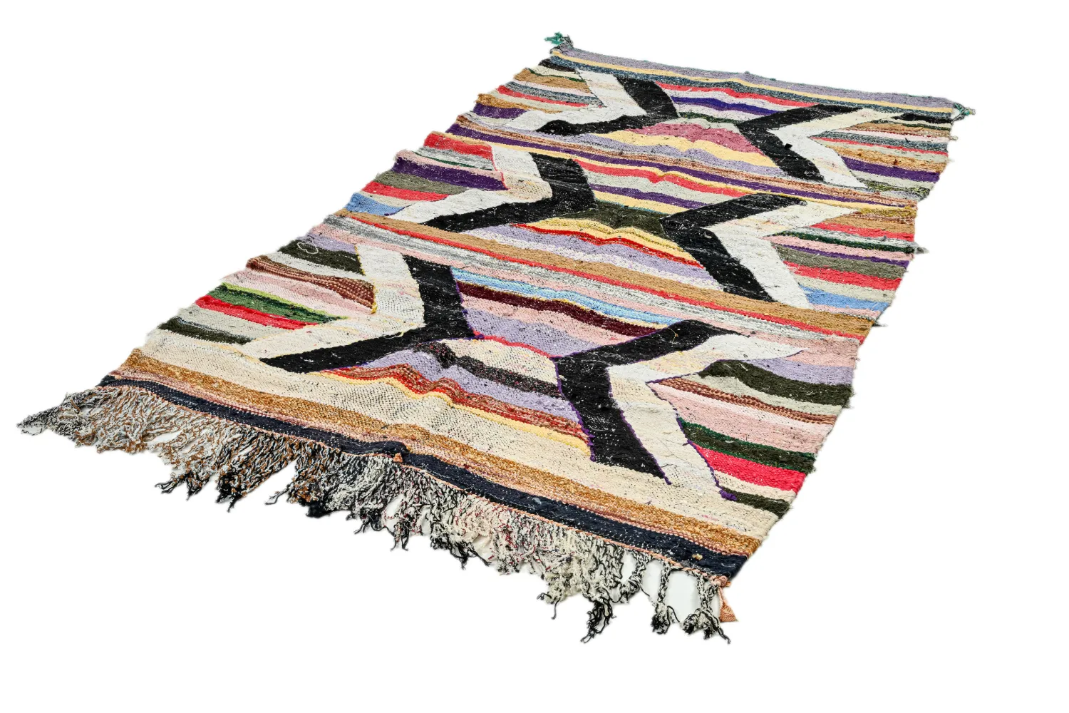 Marokkói Boucherouite szőnyeg 125 x 230 cm