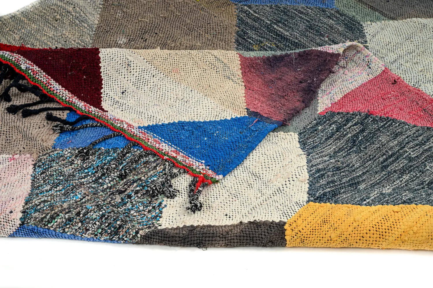 Marokkói Boucherouite szőnyeg 145 x 300 cm