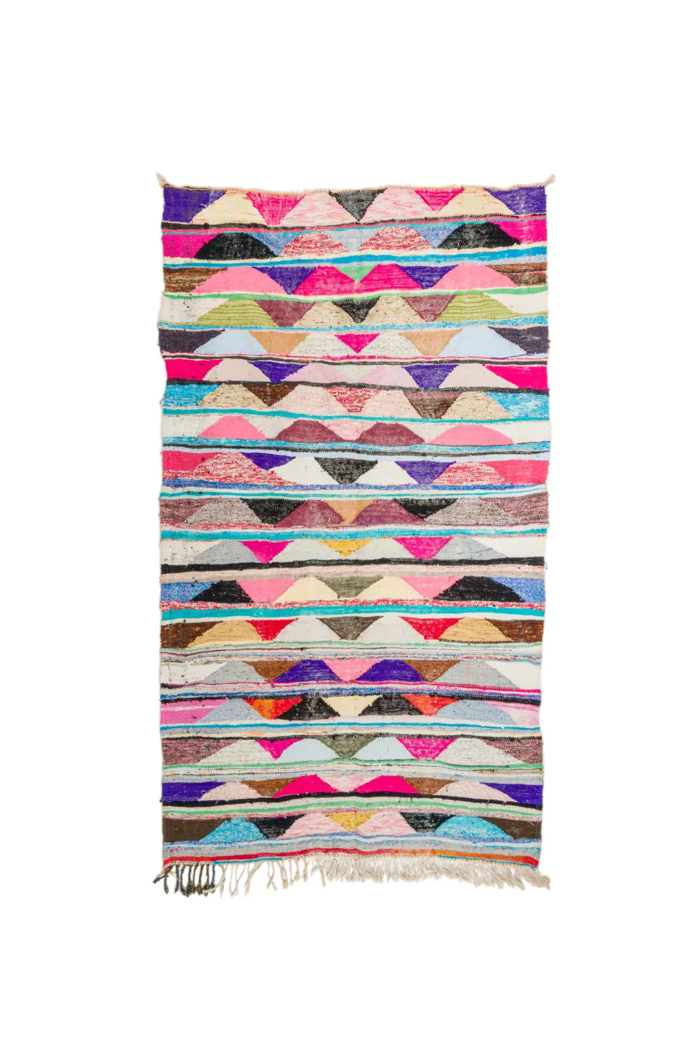 Marokkói Boucherouite szőnyeg 145 x 250 cm