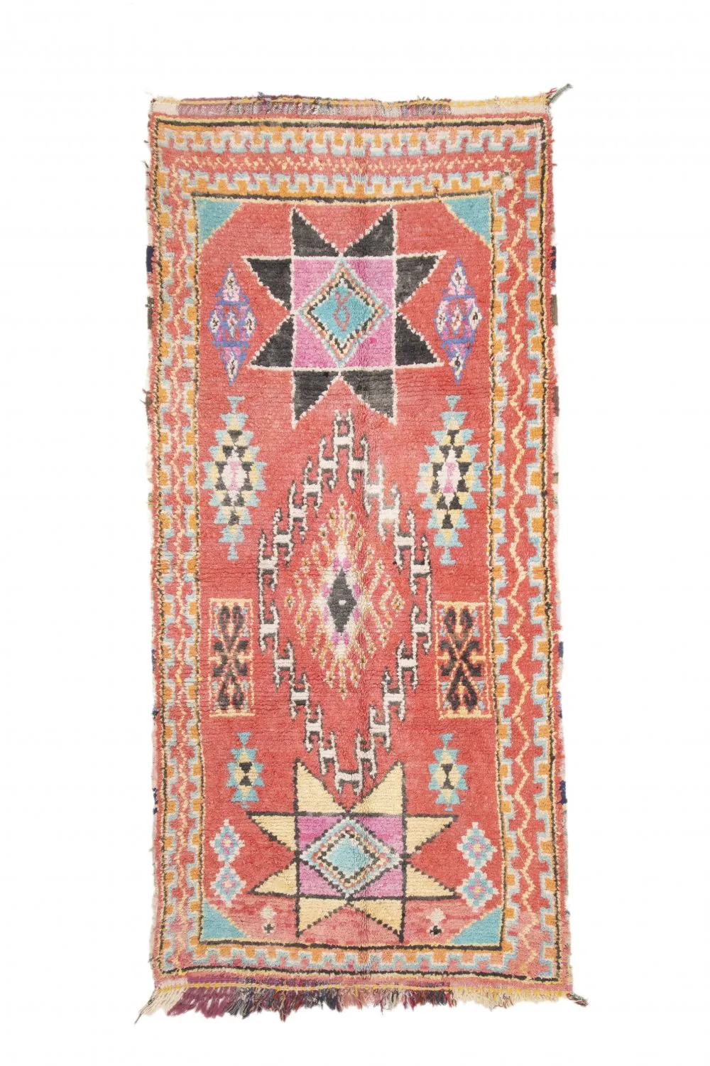 Marokkói Boucherouite szőnyeg 275 x 130 cm