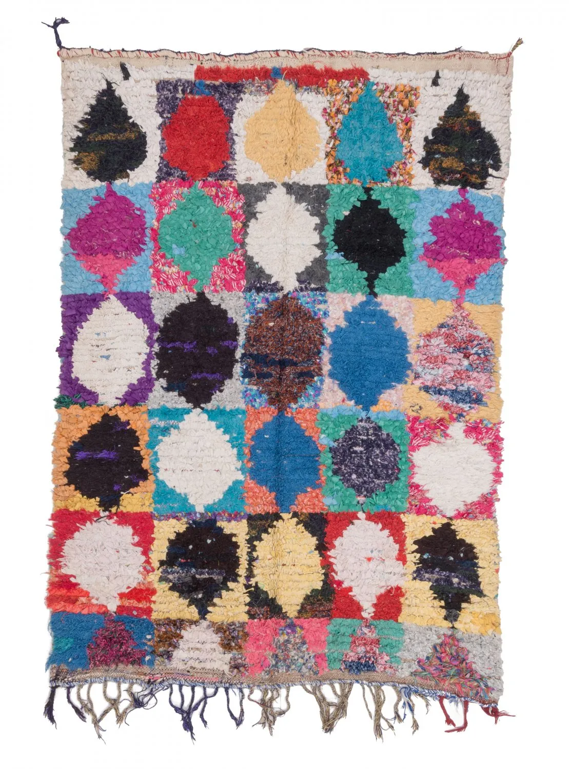 Marokkói Boucherouite szőnyeg 210 x 130 cm