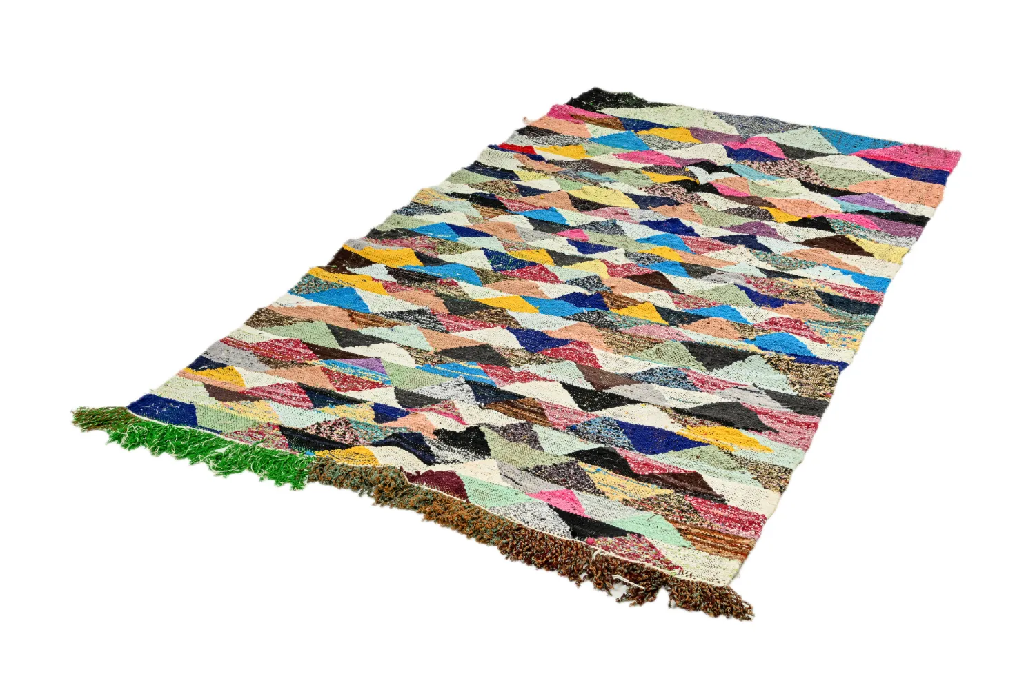 Marokkói Boucherouite szőnyeg 125 x 225 cm