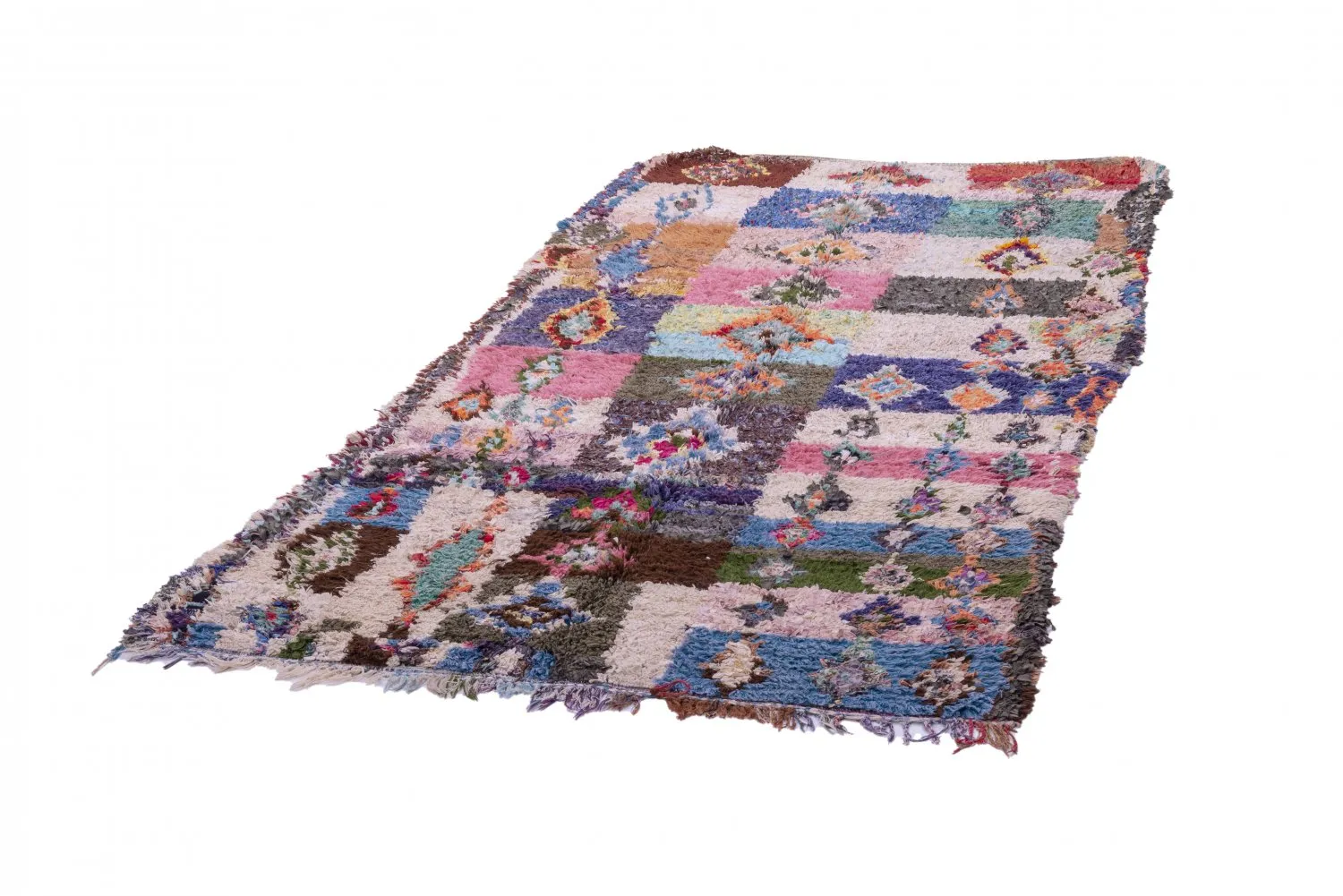 Marokkói Boucherouite szőnyeg 275 x 145 cm