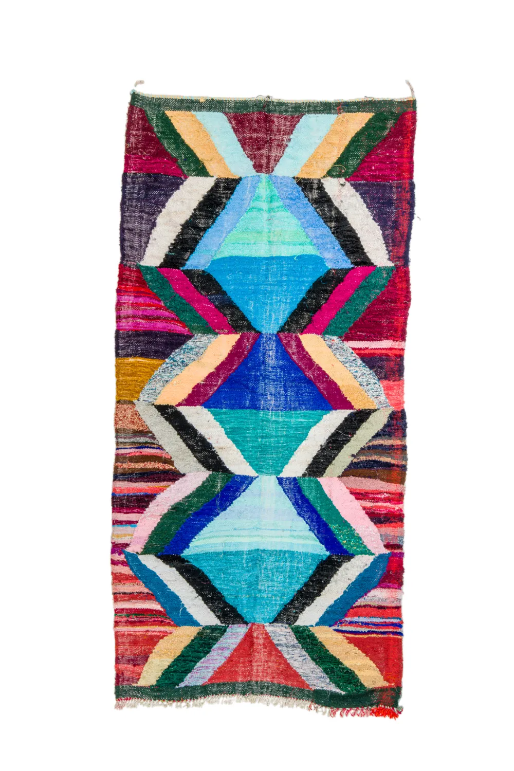 Marokkói Boucherouite szőnyeg 135 x 275 cm