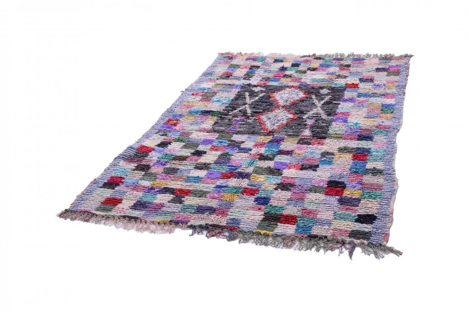 Marokkói Boucherouite szőnyeg 215 x 135 cm