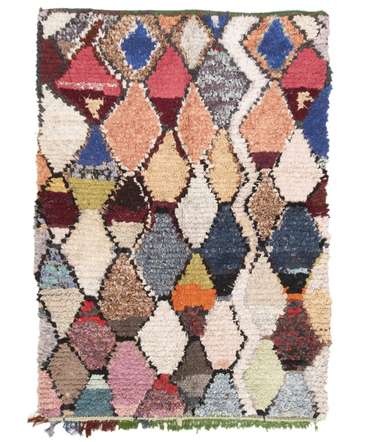 Marokkói Boucherouite szőnyeg 200 x 145 cm