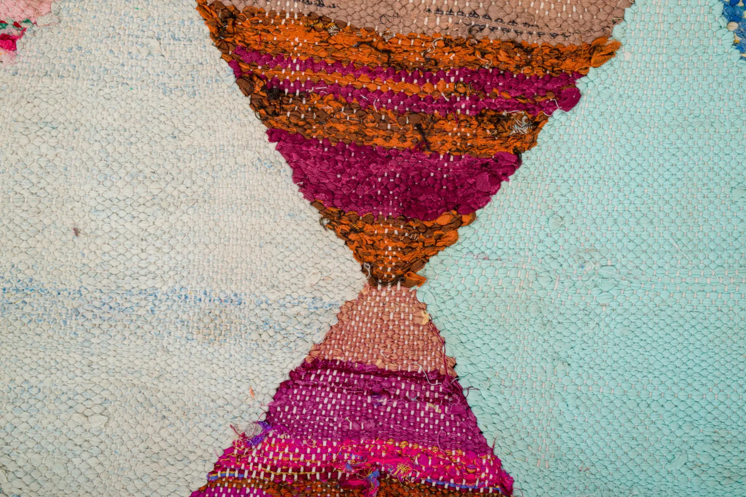 Marokkói Boucherouite szőnyeg 140 x 250 cm