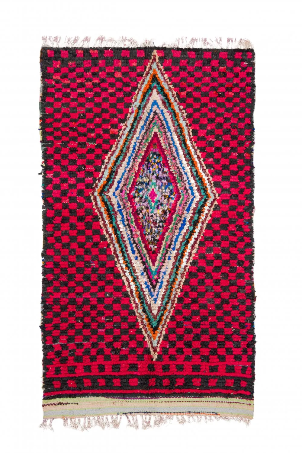 Marokkói Boucherouite szőnyeg 255 x 145 cm