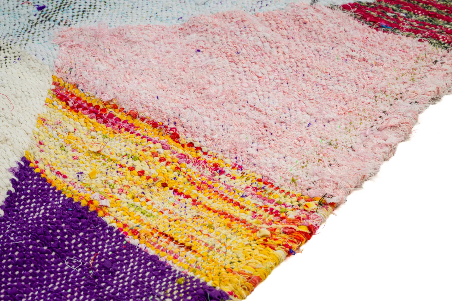 Marokkói Boucherouite szőnyeg 140 x 255 cm