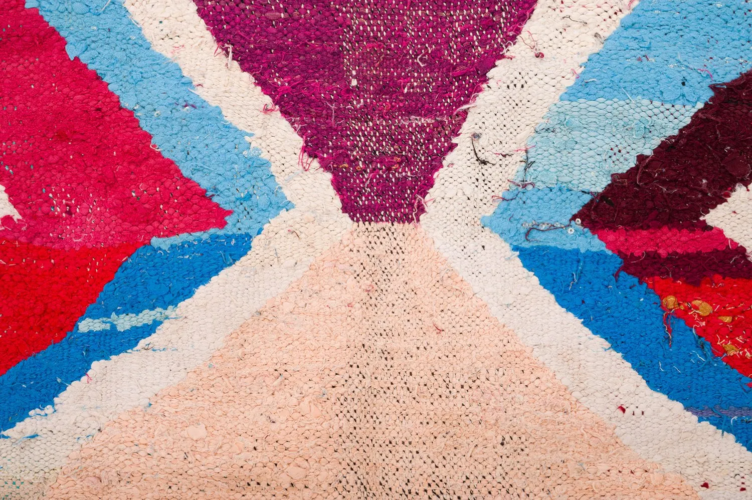 Marokkói Boucherouite szőnyeg 150 x 315 cm