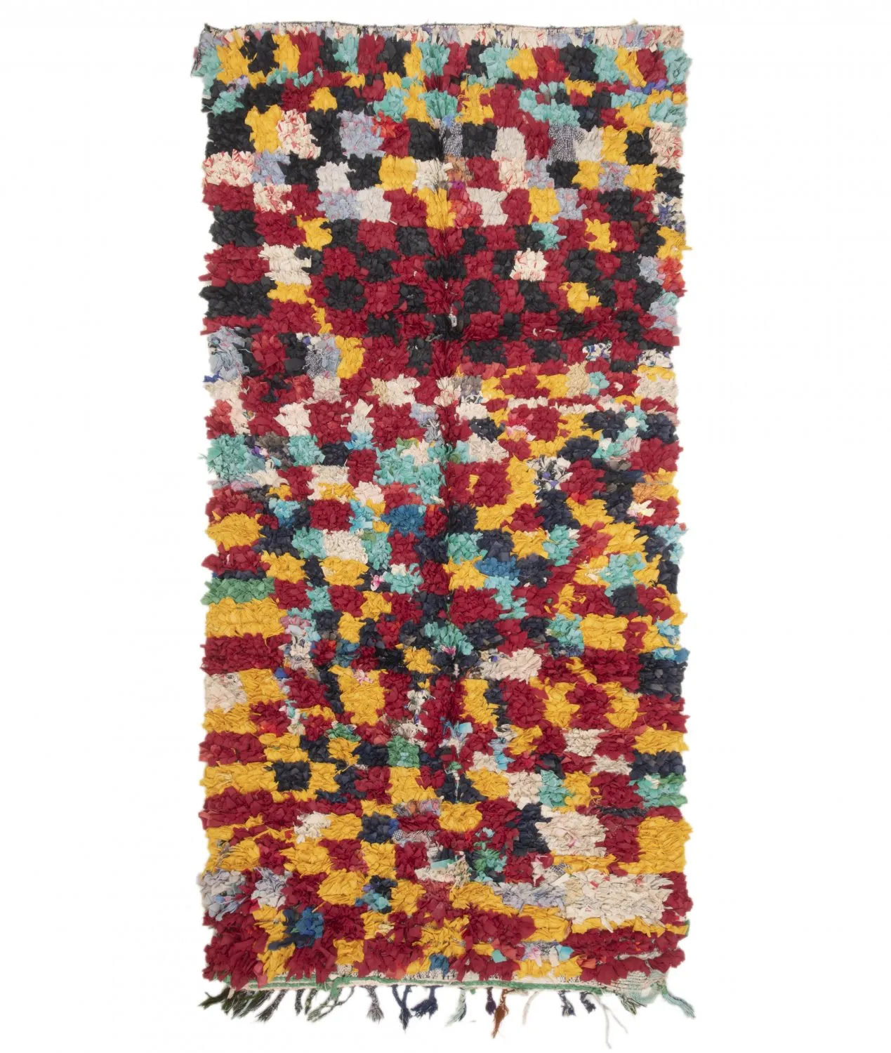 Marokkói Boucherouite szőnyeg 255 x 125 cm