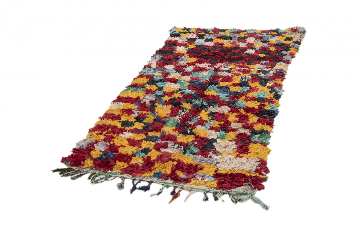 Marokkói Boucherouite szőnyeg 255 x 125 cm
