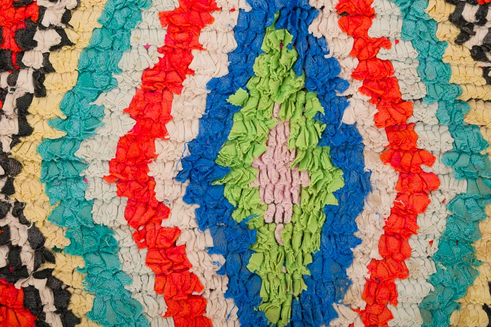 Marokkói Boucherouite szőnyeg 285 x 135 cm