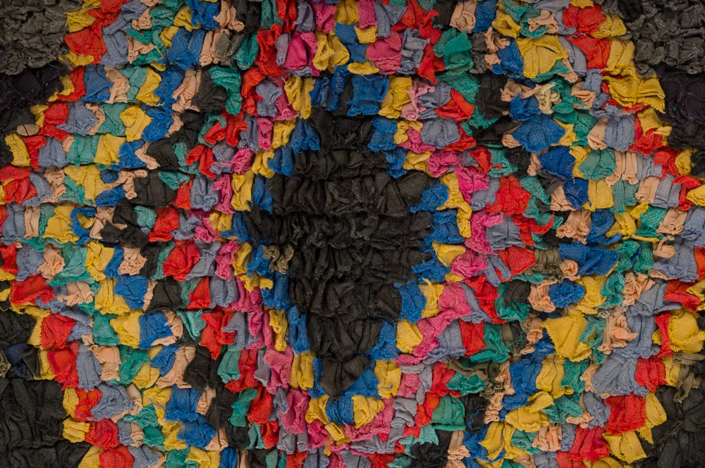 Marokkói Boucherouite szőnyeg 285 x 120 cm