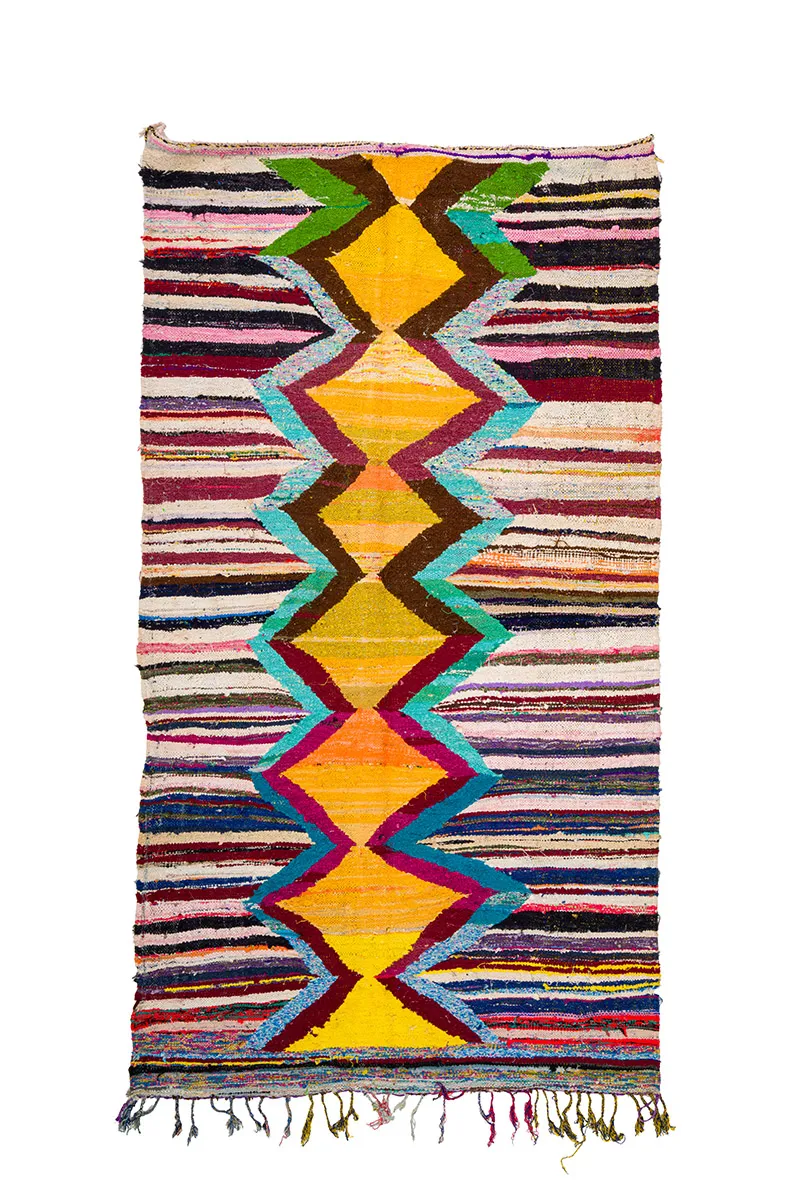 Marokkói Boucherouite szőnyeg 150 x 285 cm