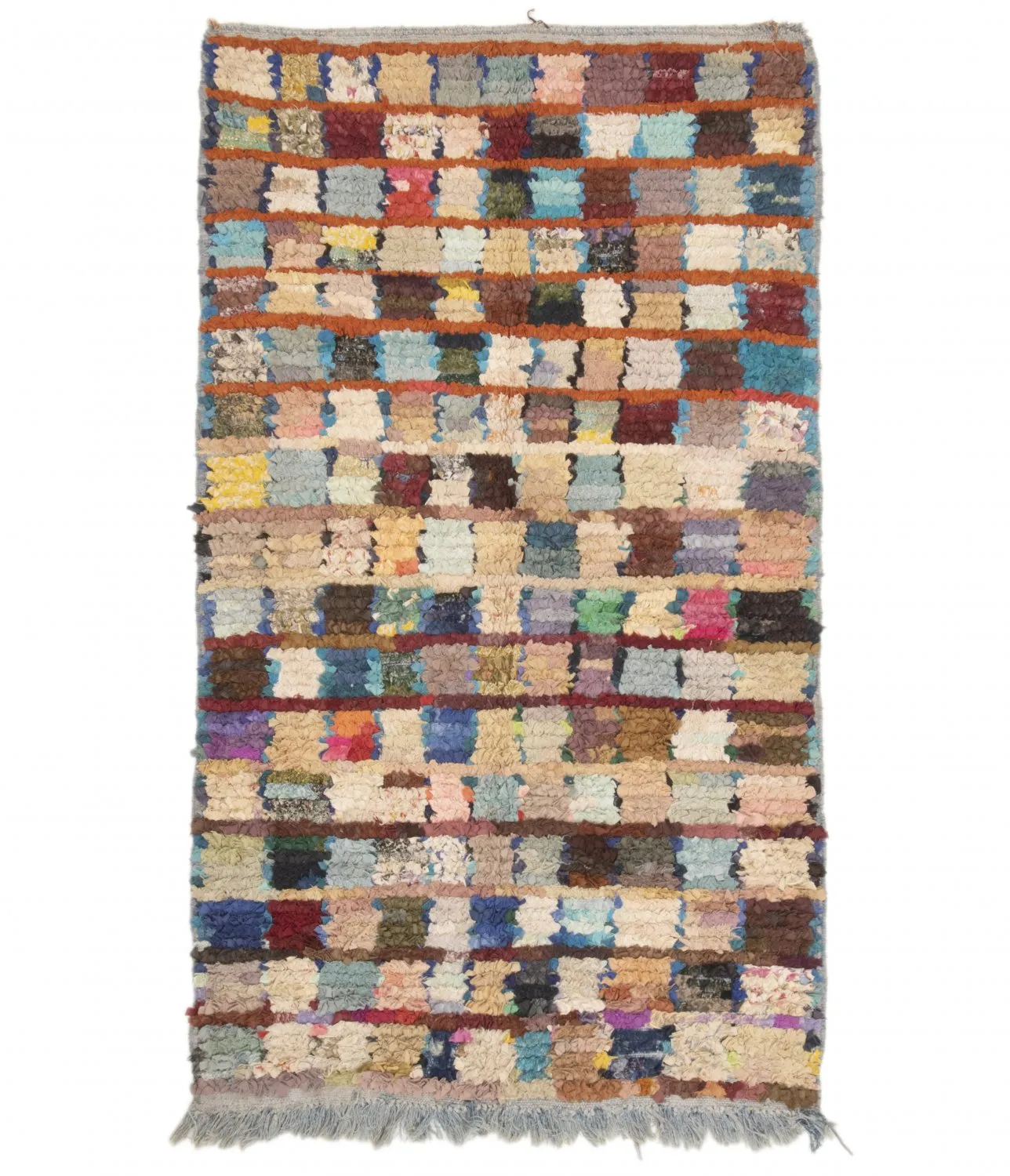 Marokkói Boucherouite szőnyeg 205 x 115 cm