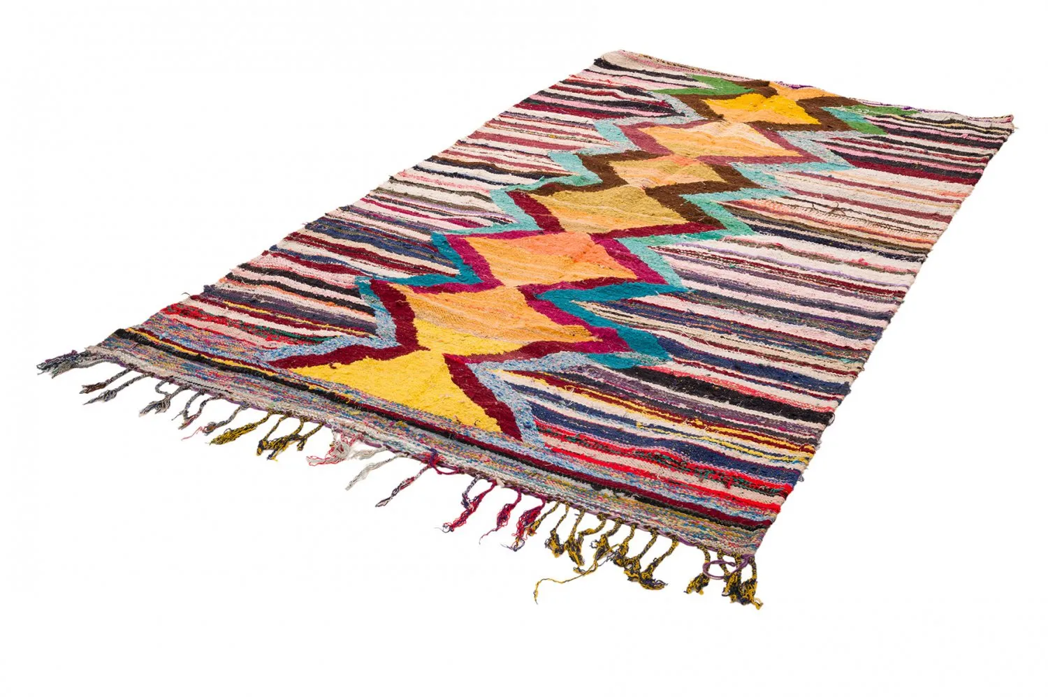 Marokkói Boucherouite szőnyeg 150 x 285 cm