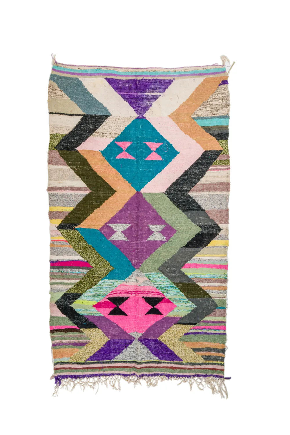 Marokkói Boucherouite szőnyeg 145 x 260 cm