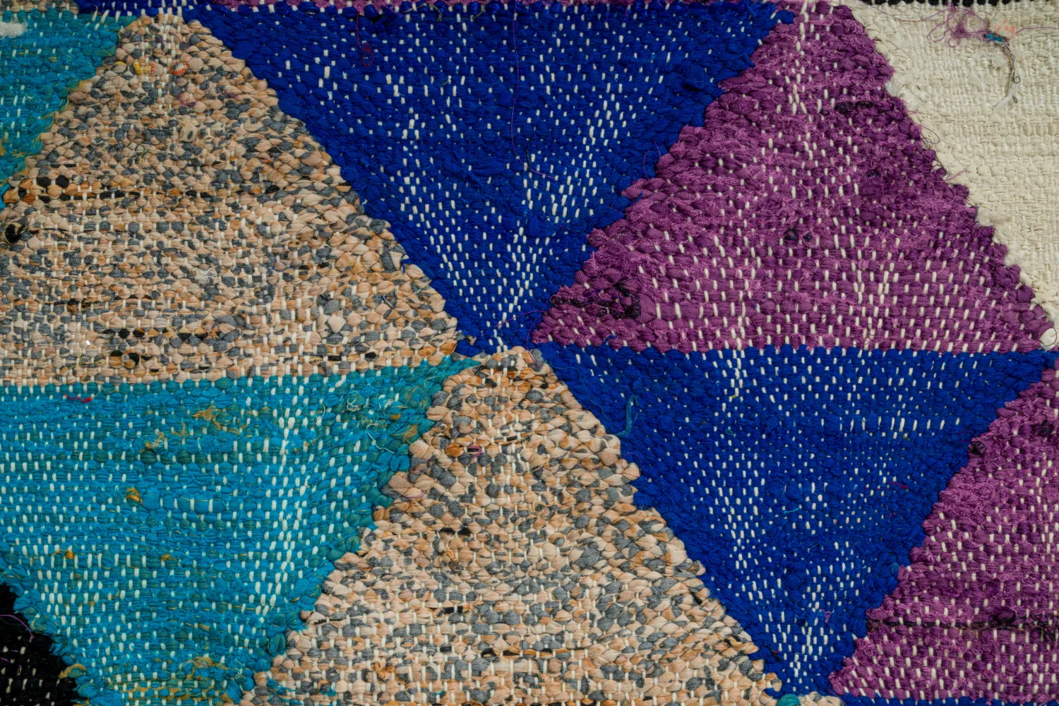 Marokkói Boucherouite szőnyeg 130 x 250 cm