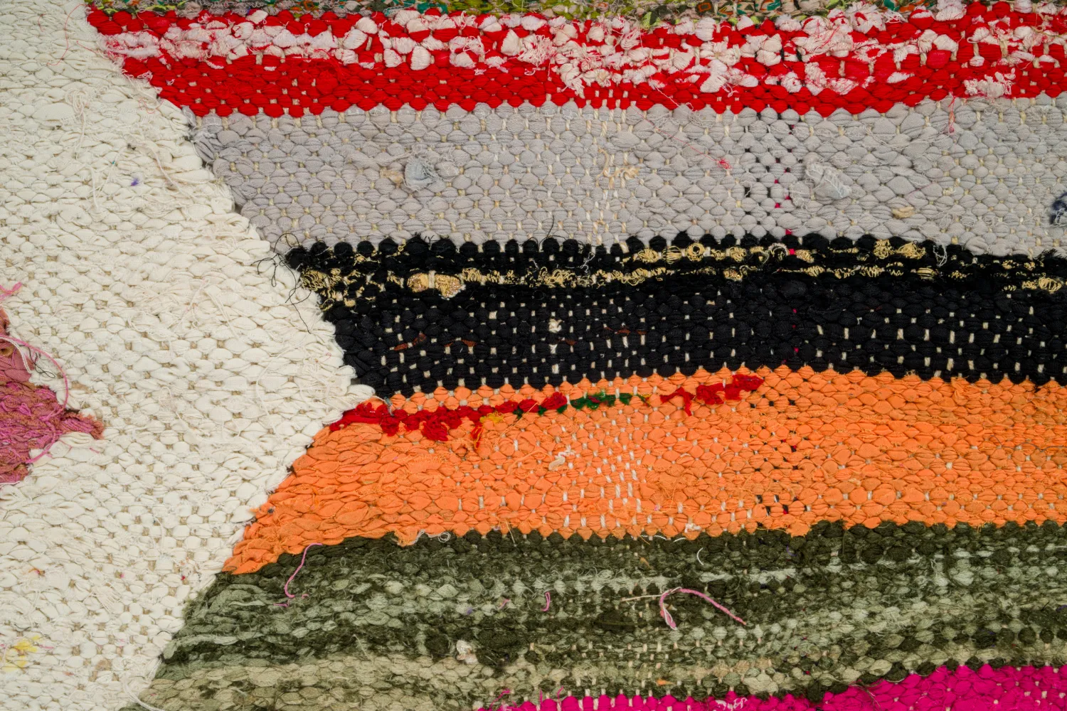 Marokkói Boucherouite szőnyeg 135 x 270 cm