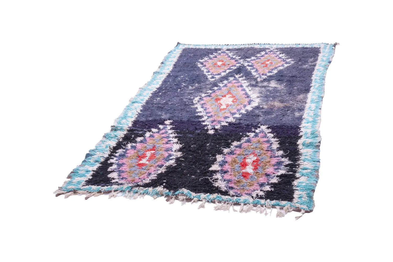 Marokkói Boucherouite szőnyeg 245 x 135 cm