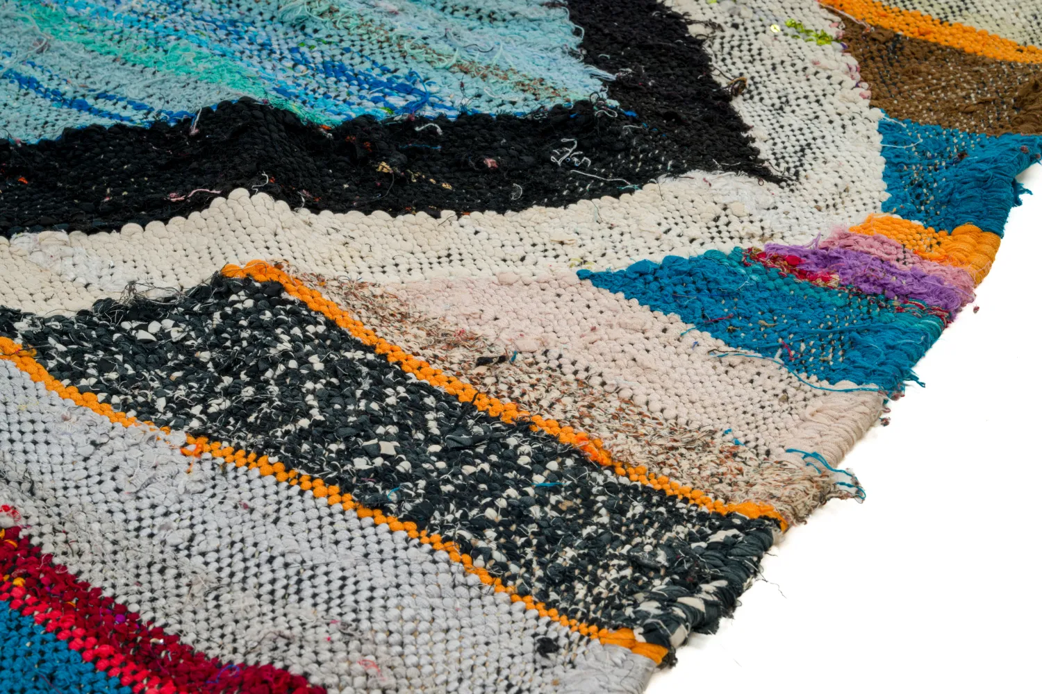 Marokkói Boucherouite szőnyeg 120 x 275 cm