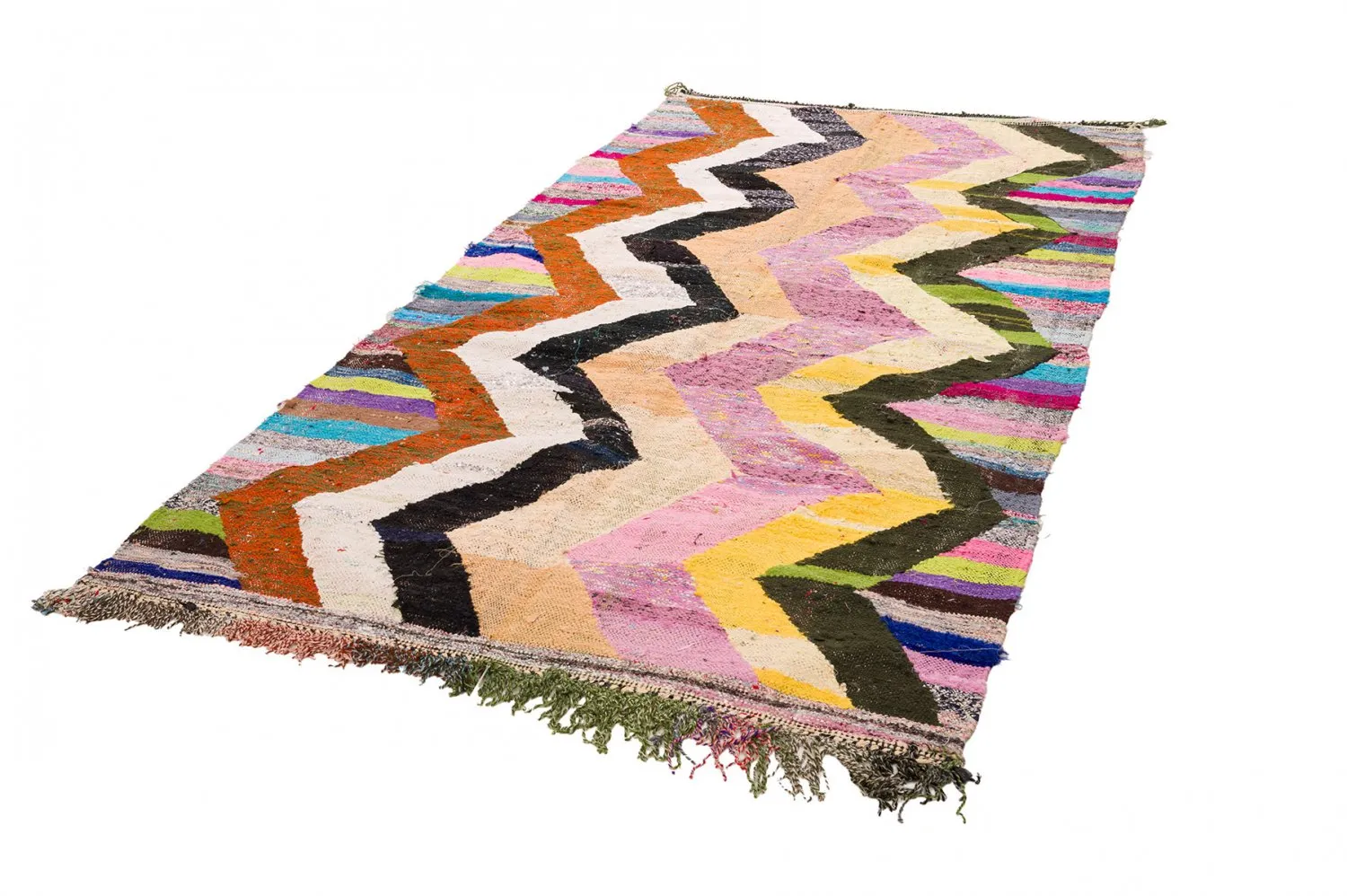 Marokkói Boucherouite szőnyeg 145 x 290 cm