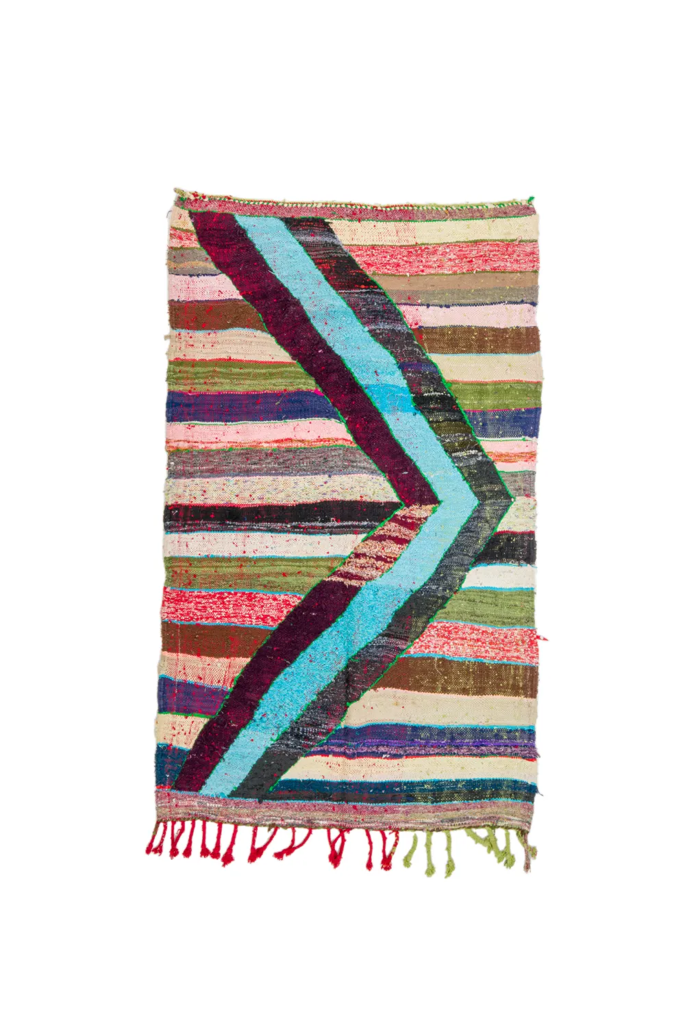 Marokkói Boucherouite szőnyeg 115 x 215 cm