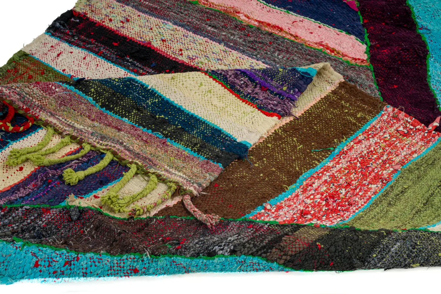 Marokkói Boucherouite szőnyeg 115 x 215 cm