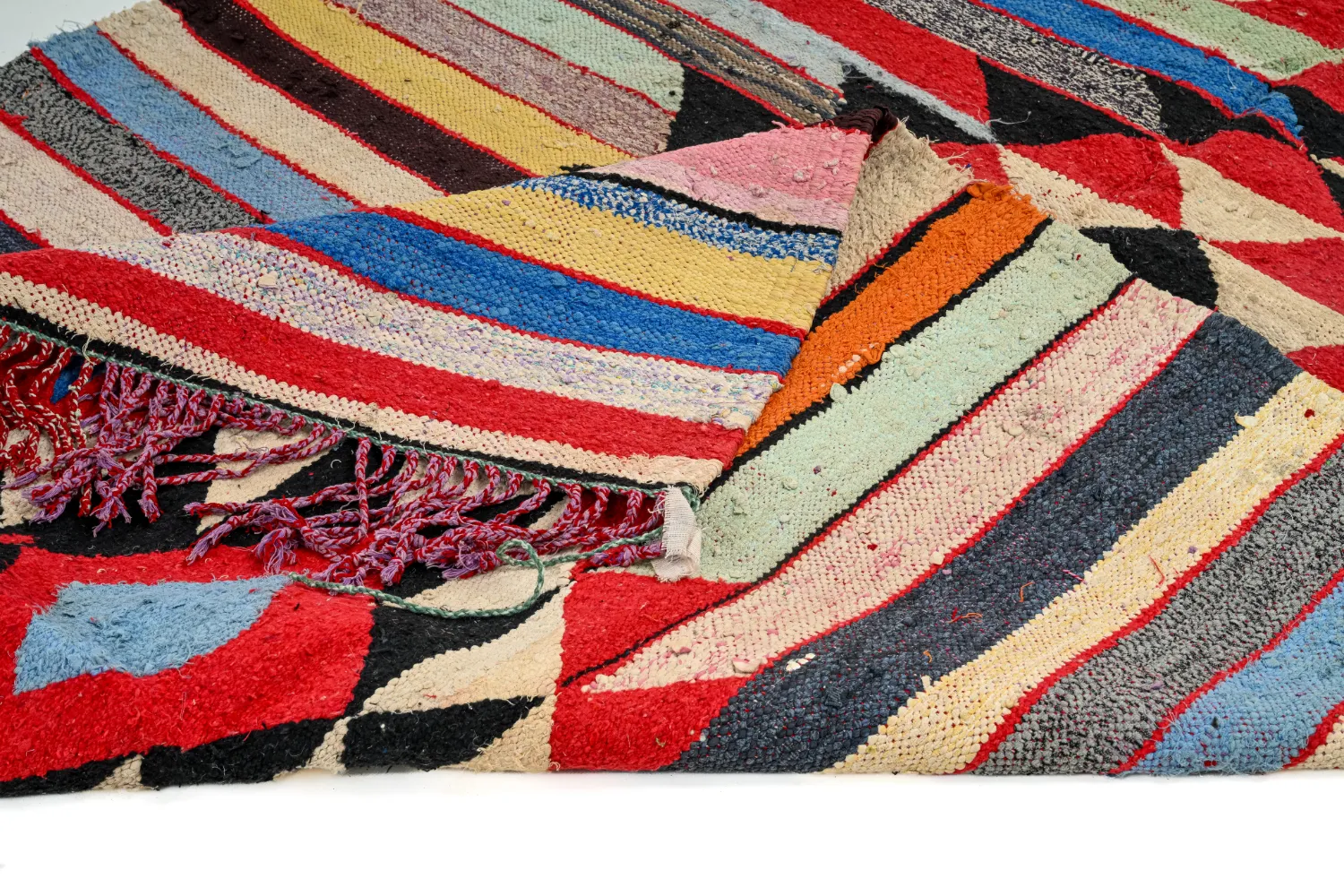 Marokkói Boucherouite szőnyeg 145 x 250 cm