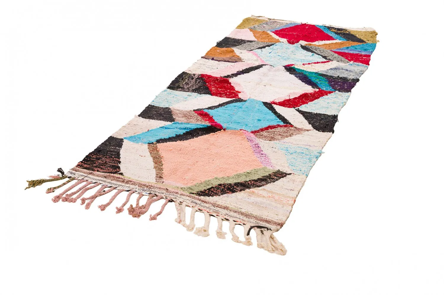 Marokkói Boucherouite szőnyeg 370 x 190 cm