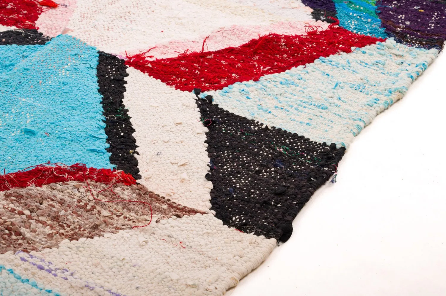 Marokkói Boucherouite szőnyeg 370 x 190 cm