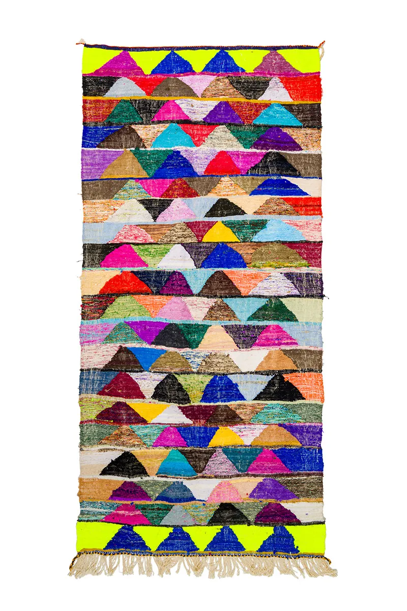 Marokkói Boucherouite szőnyeg 135 x 290 cm