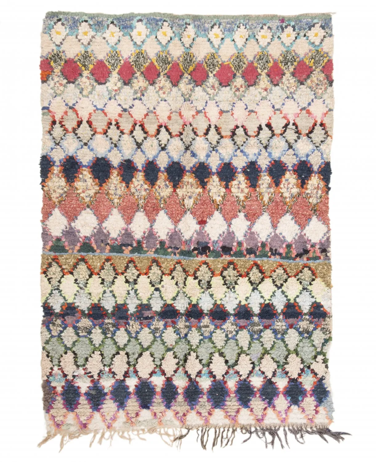 Marokkói Boucherouite szőnyeg 210 x 140 cm