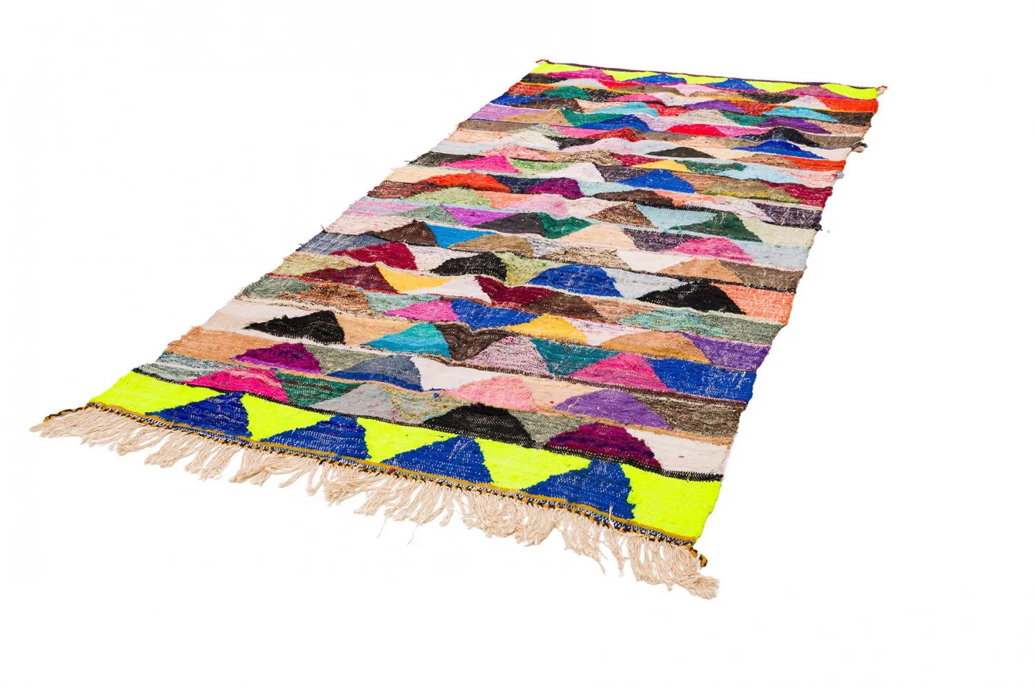 Marokkói Boucherouite szőnyeg 135 x 290 cm