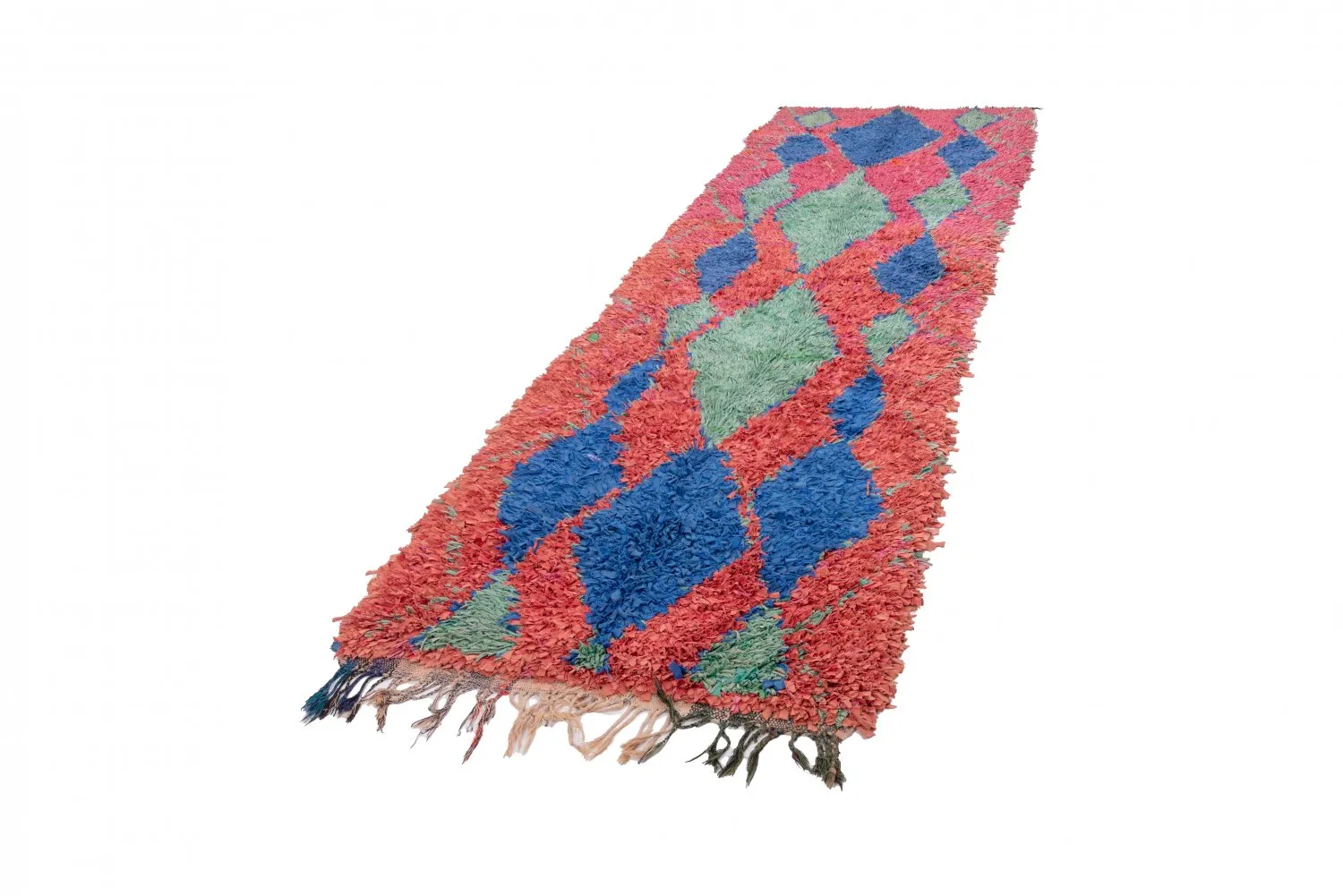 Marokkói Boucherouite szőnyeg 330 x 100 cm