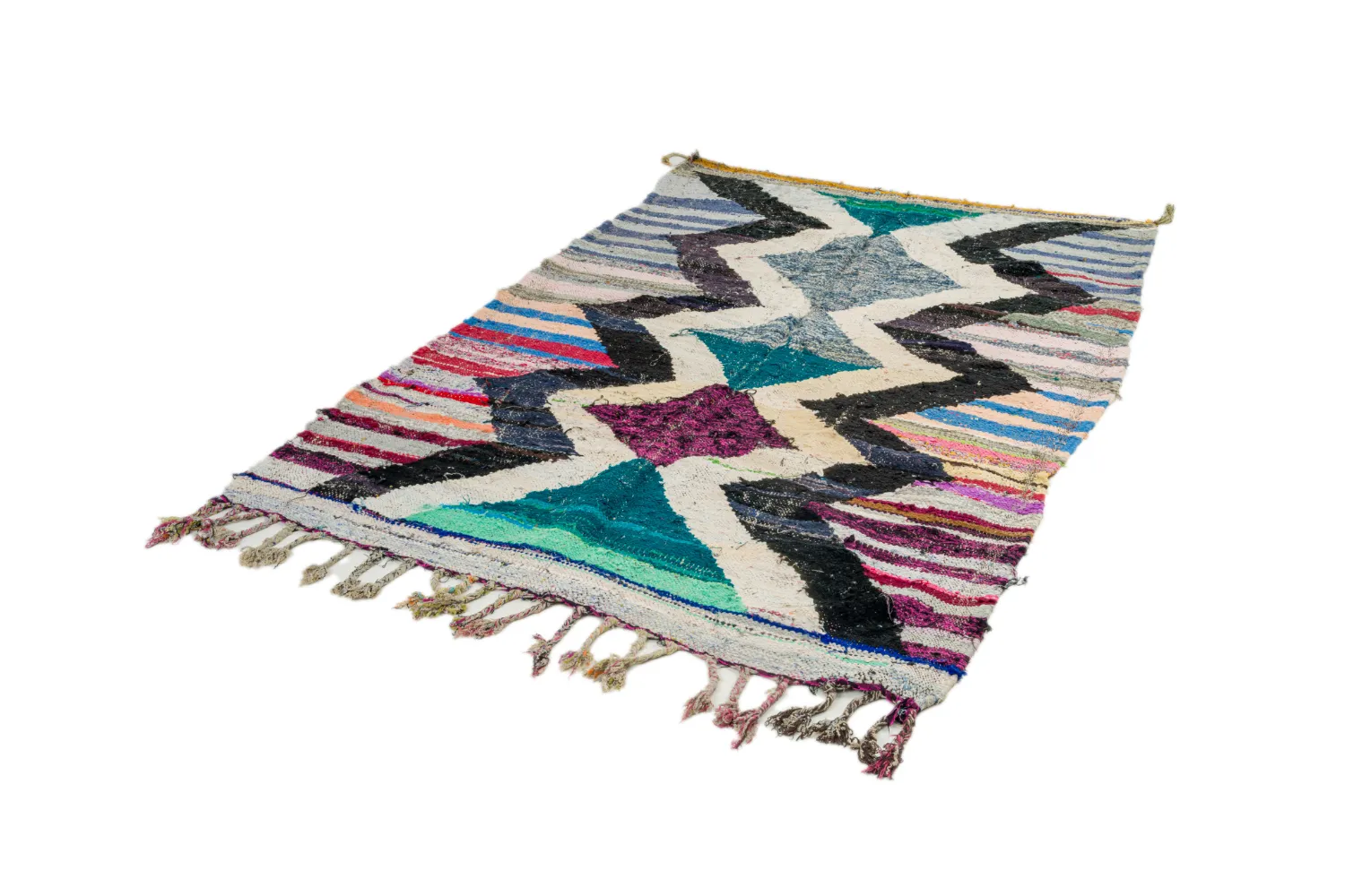 Marokkói Boucherouite szőnyeg 140 x 220 cm